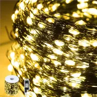 JOIEYOU 100 meter koperdraad lichtketting, 1000 LED's, kerstverlichting met 8 lichtmodi, IP44, lichtslingers voor tuin en balkon. Lichtkettingen voor kerst, Pasen, Halloween en bruiloften