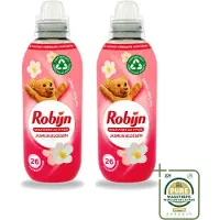 Robijn 2 x – Wasverzachter – Jasmijn Bloesem – 650 ml - Wasstrips - Wasverzachter Jasmijn Bloesem - Wasverzachter - Wasverzachter Jasmijn - Wasverzachter Voor Kleding - Wasverzachter Voor Was