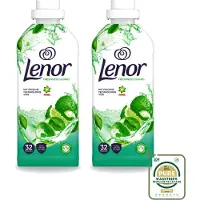 Lenor 2 x – Wasverzachter – Freshness Guard – 32 Wasbeurten – 800 ml - Wasstrips - Wasverzachter - Frisheid - Geur - Geurprofiel - Geurtjes