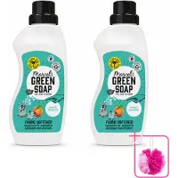 Marcel's Green Soap 2 x - Wasverzachter - Perzik & Jasmijn - Zachte frisheid - 30 Wasbeurten - 750 ml - Bulkverpakking - Wasverzachter - Douchemop - Wasmiddel