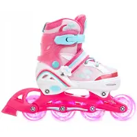 Raven Zoya 3w1 Kinder rolschaatsen maat 34-37 met LED wielen