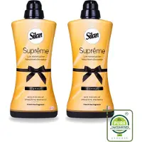 Silan 2 x Suprême - Wasverzachter - Glamour - 44 Wasbeurten - 1.2L - Grootverpakking - Vaatwasstrips - Wasverzachter - Wasgoed Verzachter - Luxe Wasverzachter - Fris Wasgoed - Zijdezacht Wasgoed