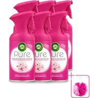 Air Wick 6 x - Luchtverfrisser Spray - Aziatische Kersenbloesem - 250ml - Bulkverpakking - Luchtverfrisser - Douchemop - Geurverfrisser