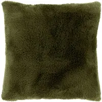 Unique living Jip Sierkussen Faux Fur Mosgroen - Zacht & Sfeervol