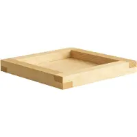 Vaarnii 009 Tray dienblad Geoliede was, grenen, 33x33x6 cm