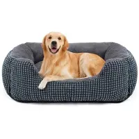 OEM Groot hondenbed met verhoogde rand - Wasbaar en antislip - Geschikt voor honden en katten