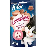 Purina Felix Crispies Kattenvoer Met Zalm En Forel 45g 8 Eenheden