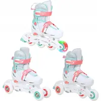 Croxer Inez 3-in-1 verstelbare rolschaatsen maat 34-37 LED