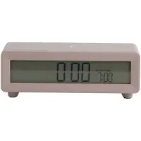 Karlsson Berlin LCD Wekker | 8x4.5x7cm | Warm grijs