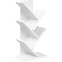 vidaXL Boekenkast in de vorm van een boom 4-vaks 30 x 18 x 60 cm Wit