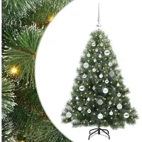 vidaXL Kunstkerstboom met 150 LED met standaard Groen 120 cm PE en PVC