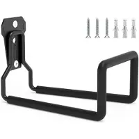 Merkloos Metallische tuinslanghouder, wandmontage, weerbestendig, voor gebruik in de tuin, 1 stuk