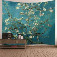 Merkloos Omgoods - Wandtapijt Plum Blossom, 240 x 220 cm