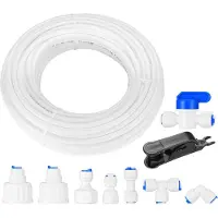 Merkloos Slang van 20 meter, universeel, flexibel, met aansluitingen van 1/4", 1/2" en 3/4", geschikt voor gebruik in de keuken