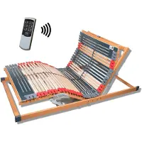 Dripio Lattenbodem 140x200 cm, elektrisch verstelbaar, met 7 zones, bestaande uit 44 lamellen