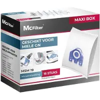 Dripio Stofzuigerzakken, 16 stuks + 8 filters voor Miele S8340