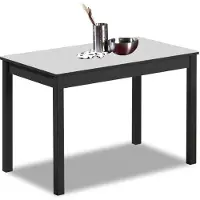 Dripio Eettafel, 110x70 cm, rechthoekig, grijs, aluminium, glas