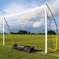 Merkloos Draagbare voetbaldoel, 2,4 x 1,5 meter, meerkleurig, geschikt voor tuin en camping
