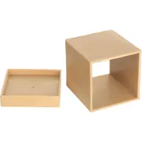 Dripio Vierkante kaarsvorm, 5,5 x 5,5 x 6,5 cm, kunststof met afneembare bodem