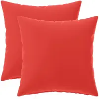 vidaXL Kussensloop 2 st HEERLEN Rood 50 x 50 cm Polyester