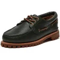 Timberland Dames Authentic leren instapschoenen groen (36 W), Leer, Plat, Veters, Casual TB0A2GNVANM1