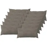 vidaXL Kussensloop 12 st HEERLEN Lichtgrijs 40 x 80 cm fluweel