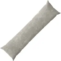 vidaXL Kussensloop HEERLEN Lichtgrijs 40 x 145 cm Chenille Stof