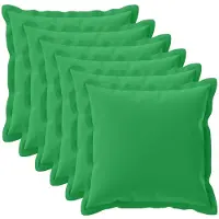 vidaXL Kussensloop 6 st HOUTEN Groen 80 x 80 cm Polyester