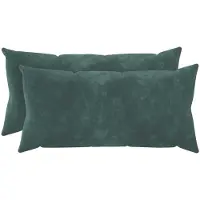 vidaXL Kussensloop 2 st HEERLEN Zee blauw 40 x 80 cm Microfiber Fleece