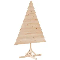 vidaXL Kerstdecoratie kerstboom 180 cm massief hout