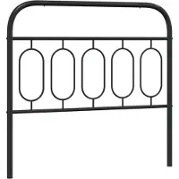 vidaXL Vervangend hoofdbord 107 cm metaal zwart
