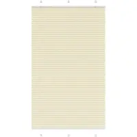 vidaXL Plissé rolgordijn 115x200cm stofbreedte 114,4cm polyester crème