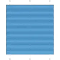 vidaXL Plissé rolgordijn 115x150cm stofbreedte 114,4cm polyester blauw