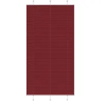 vidaXL Plissé rolgordijn 110x200cm stofbreedte 109,4cm bordeauxrood