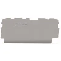 Wago 2000-1491 Afsluit- en scheidingsplaat Grijs 25 stuk(s)