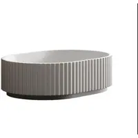 ZEZA Blend Waskom - 48 x 34.5 x 14 cm - ovaal - solid surface - mat wit 330-1