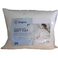 Dagros Hoofdkussen Softflex 60x70cm Wit wit Katoen Dagros Kussen