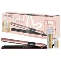 Big Buy Cooking Premium Box - Demeliss Gold Love - 2 in 1 Straightener & Curl - 2 Protective & Enhancer Treatments Included