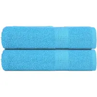 vidaXL Handdoeken FROGN 2 st 50x100 cm 360 g/m² turquoise