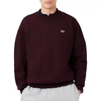Lacoste Sweaters Sweatshirt en molleton heren - Bordeau - EU S