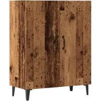 vidaXL Dressoir 70x34x90 cm bewerkt hout oud houtkleurig