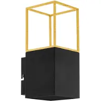 Eglo 97735, Zarovnané, 1 lamp, GU10, Zwart, Goud