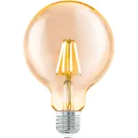 Eglo Ledfilamentlamp Globe 2 - Amber - D9,5cm - Warm Wit - E27 - 4w