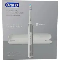 Oral-B Pulsonic Slim Luxe 4500, Elektrische tandenborstel (reisuitvoering), kleur: platina