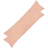 vidaXL Kussensloop 2 st HEERLEN Roze 40 x 145 cm Bouclé