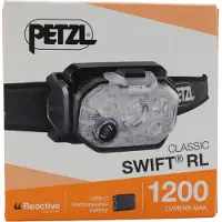 Petzl - Hoofdlampen - Swift RL Classic Black voor Unisex van Gerecyclede materialen - Zwart
