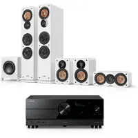 Teufel ULTIMA 40 Surround + Yamaha RX-A2A "5.1-Set" Home cinema Wit