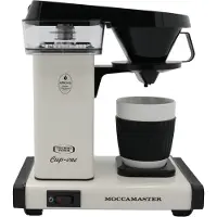 Moccamaster Cup-One, koffiezetapparaat voor filterkoffie, 0,33 liter, geschikt voor gemalen koffie, 1090 W, zwart, wit