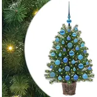 vidaXL Kunstkerstboom met 150 LED met standaard Groen 95 cm PE en PVC
