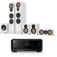 Teufel ULTIMA 40 Surround + Yamaha RX-V6A "5.1-Set" Home cinema Wit